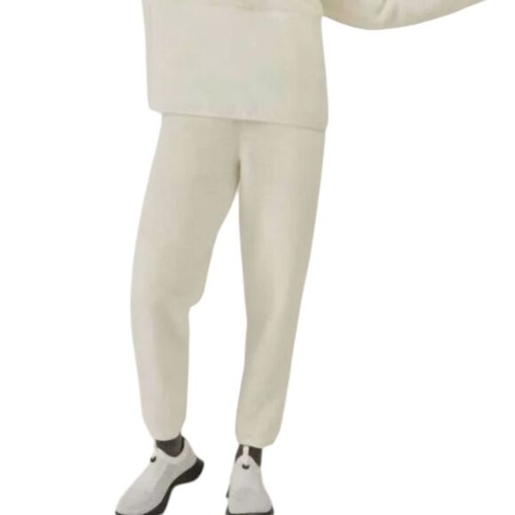 NWT Allbirds Sweatpant Fluff Fleece White Sherpa Merino Wool Blend S - Picture 1 of 11